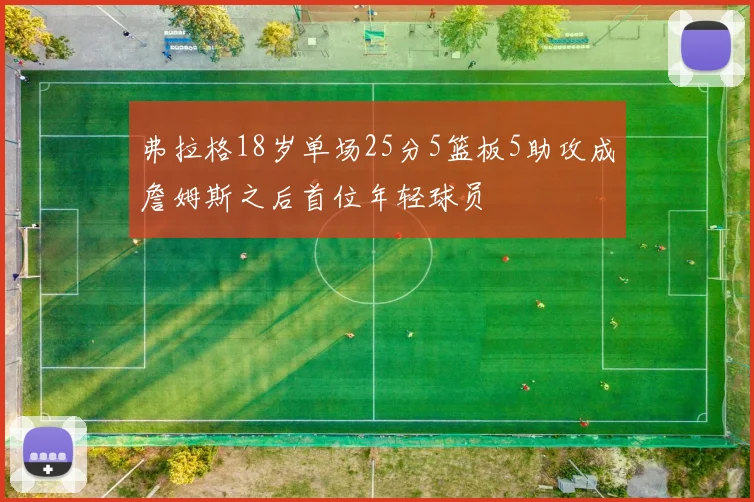 弗拉格18岁单场25分5篮板5助攻成詹姆斯之后首位年轻球员